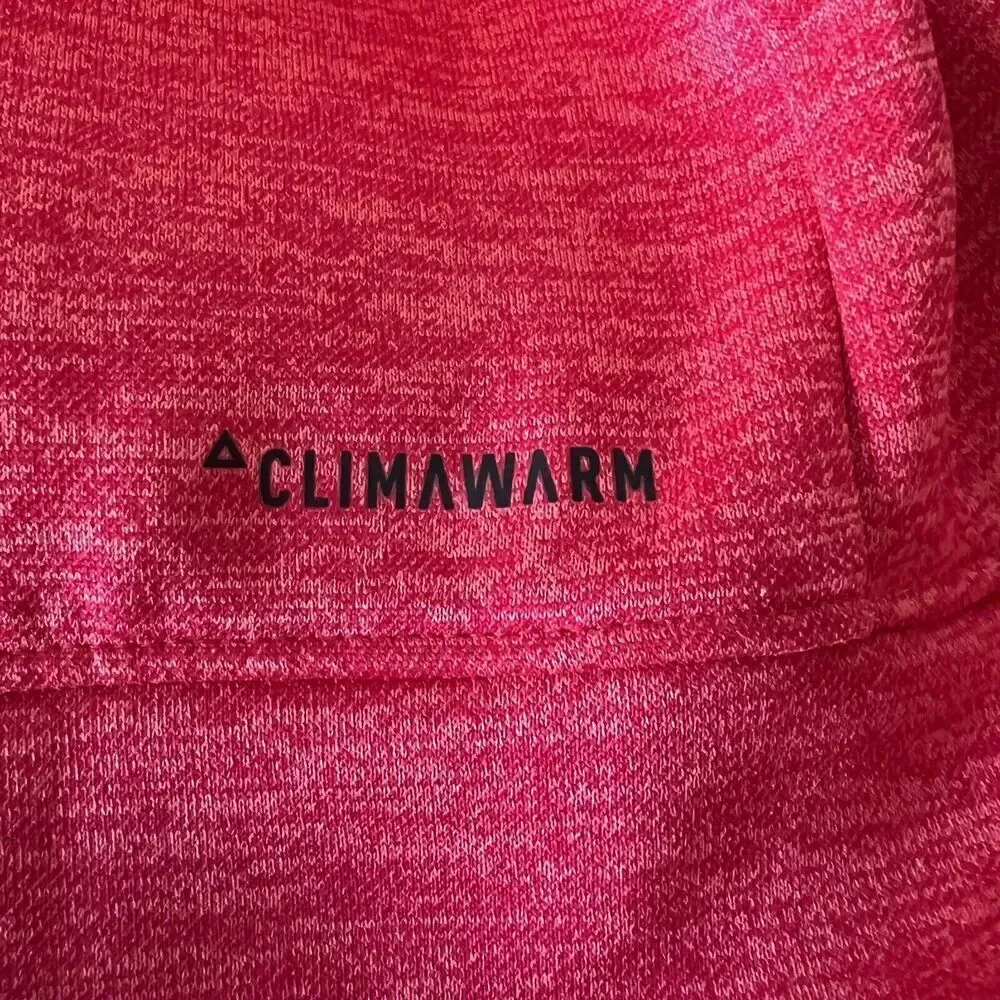 Adidas Climawarm Women's TI Fleece Hoodie Pink SIZE S Sweater Pockets NEW
